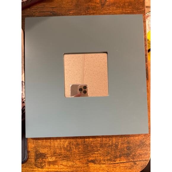 Teal Blue Square Mirror, Ikea Malma, 10x10 square, Decor - Picture 1 of 4